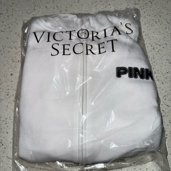 Vs Victorias Secret Pink Perfect Full Zip Hoodie Sweater Jacket Top Tropical S - Picture 8 of 8